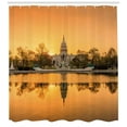 thumbnail image 3 of Ambesonne United States Shower Curtain, American Capital City, 69"Wx75"L, Apricot and Ginger, 3 of 3