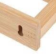thumbnail image 3 of Dayesque Bamboo Bathroom Tissue Holder Wall Mounted Toilet Paper Holder No Drill Bathroom Tissue Holder For Bathroom Kitchen Washroom, 3 of 8