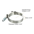 thumbnail image 2 of Uxcell T-Bolt Hose Clamps with Spring, 4 Pack 304 Stainless Steel Adjustable Worm Hose Clamp for 2.75" Hose ID, 2 of 6