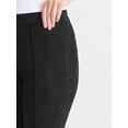thumbnail image 4 of Time and Tru Women's Faux Suede Flare Pants, 30" Inseam, Sizes XXS-XXL, 4 of 5