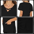 thumbnail image 4 of Uniforme de Trabajo Yuyangstore para Enfermera Yoga Jogger Negro L, 4 of 7
