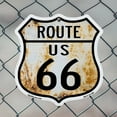 thumbnail image 5 of Route Us 66 Rustic 12 inch X 12 inch Shield-Shaped Rust-Free Aluminum Metal Sign Weather Resistant, UV Protected for Workplace Made in the USA, 5 of 7