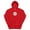 Red, variant on Santa Cruz Surf Shop PLEASURE POINT Womens Hoodie