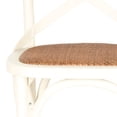 thumbnail image 3 of SAFAVIEH Franklin Cross-Back 39" Bistro Rustic Counter Stool with Footrest, Weathered Grey, 3 of 5