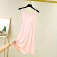 thumbnail image 2 of Women's Cami Nightgown Dress Sleeveless Round Neck Chemise Nightgown Full Slip Soft Sleepwear Short Pajamas Nightie M, 2 of 7
