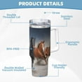 thumbnail image 5 of Pofeuu Running Horses Print 40oz Ice Bully With Handle And Straw Stainless Steel Vacuum Insulated Cup And 2 In 1 Straw Lid, 5 of 8