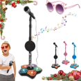 thumbnail image 1 of The All in One Microphone Toy, 2026 New Music Microphone, Karaoke Machine with Adjustable Stand, Speaker and LED Lights, Multifunctional Singing Girls Boys (Microphone - Black *1), 1 of 1