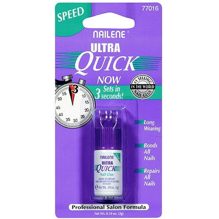 Nailene Ultra Quick Nail Glue, 0.10 Oz (Best Glue For Fake Nails)