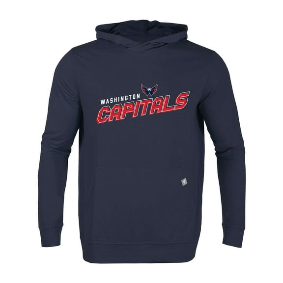 Men's Levelwear Navy Washington Capitals Relay Premier 2.0 Pullover Hoodie