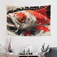 thumbnail image 2 of Gaeub Abstract Red Koi Fish Art Print Tapestry Wall Hanging(60x40 inches),Tapestry Home Decor,Wall Art for Living Room Bedroom Home Decor, 2 of 8