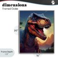thumbnail image 4 of Stupell Industries Contemporary Dinosaur with Sunset Landscape Gray Framed Giclee Art, 16 x 20, by Creative Studio, 4 of 8