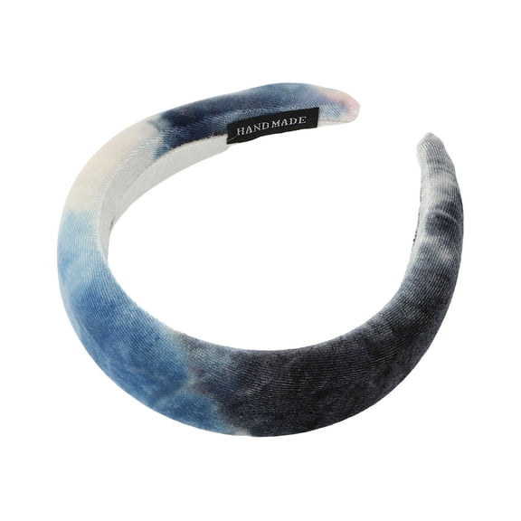 1 Pc Elegant Tie-dye Colored Hairband for Women for Girls 6.69"x6.10" Blue White
