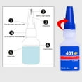 thumbnail image 6 of Hxlamzoo High-Strength Cyanoacrylate Instant Adhesive Glue: Fast-Curing for Metal, Plastic, Wood Repairs | 20g Clear Super Glue for Emergency Fixes & Multiple Materials, 6 of 8