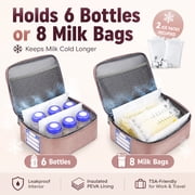 Breast Pump Bag, Spectra Pump Backpack, Compatible with Spectra S1, S2, Pink
