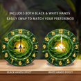 thumbnail image 2 of Green Liquid Spiral Clock Wall Decor 10-Inch Silent Wooden Wall Clock, Battery Operated (AA Batteries Not Included), Artistic Home Decor, 2 of 7