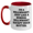 White/Red, variant on Millwright Gifts from Friends for Birthday - Funny Two Tone Coffee Mug with Quote 'I'm A Millwright. Just Like A Normal Millwright Except Much Hotter.'