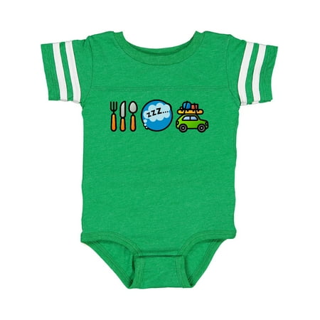 

Inktastic Vacation Eat Sleep Travel Gift Baby Boy or Baby Girl Bodysuit