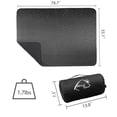 thumbnail image 2 of Manta Wind Tour de forro polar impermeable para exteriores, color negro, 2 of 8