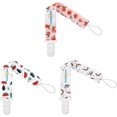thumbnail image 5 of Pacifier Clips, 6 Pack Pacifier Holder for Boys and Girls Fits Most Pacifier Styles & Baby Teething Toys and Baby Gift 6PS28-B, 5 of 5