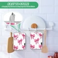 thumbnail image 6 of Pink Bowknots Watercolor Pot Holder Heat Resistant Mat Oven Hot Pads Pocket Design Potholders Set of 2, 6 of 7