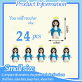 thumbnail image 2 of 24 Pcs Little Virgin Mary Figurines, Christ Toys Mini Virgin Mary Figures, Little Figures to Hide and Seek Sunday School Religious Party Favors Gift for Sunday Easter Eggs, Blue, 2 of 8
