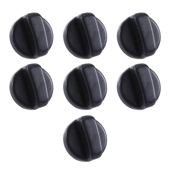 7 x gas range knobs-black