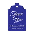 thumbnail image 1 of 100 PCS Custom Made Hang Tags Personalized Wedding Favor Thank You Gift Tags, 1 of 1