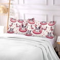 thumbnail image 5 of French Bulldog Flamingo Paw Plush Pillow Cases Body Size Ultra Soft Warm Pillowcases with Zipper 20"x54", 5 of 9