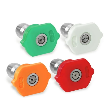 Pressure Washer Nozzle Tips, 4pcs Kit Multiple Degrees