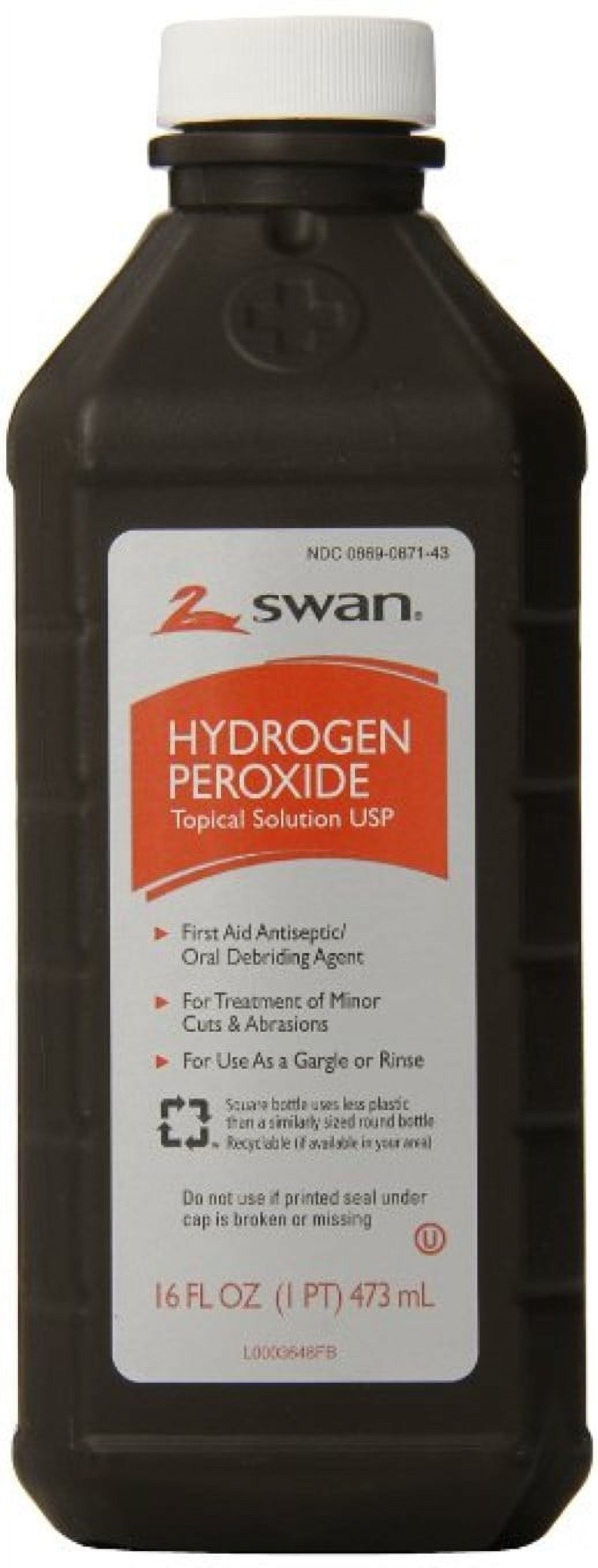 Swan Hydrogen Peroxide Topical Solution, 16 oz - image 2 of 4