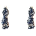 thumbnail image 4 of Guardoinrt Costumes With Unique Lace Applique Patch Beautiful Florals Applique Patch Wavy blue 2Set, 4 of 6