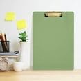 thumbnail image 6 of Coolnut Plain Olivine Solid Color Clipboard, Acrylic Standard A4 Letter Size Clip Board with Low Profile Clip for Office, Classroom, Doctor, Nurse and Teacher, 12.5"x9", 6 of 7