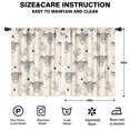 thumbnail image 2 of Blackout Kids Curtains,Beige Highland Cow Cactus Triangle Pattern Childrens Insulated Curtains Set Of 2,Bedroom Essentials,Toddler Room Decor 42"x54", 2 of 5