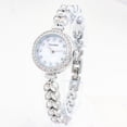 thumbnail image 3 of Watches for Women Quartz Analog Silver Plated Alloy Bracelet Strap Fashion Dress Wrist Watch Relojes para Mujer, 3 of 5