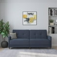 thumbnail image 2 of DHP Andora Coil Futon, Navy Blue Linen, 2 of 9