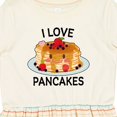 thumbnail image 4 of Inktastic I Love Pancakes with Cute Stack of Pancakes Girls Toddler Dress, 4 of 5