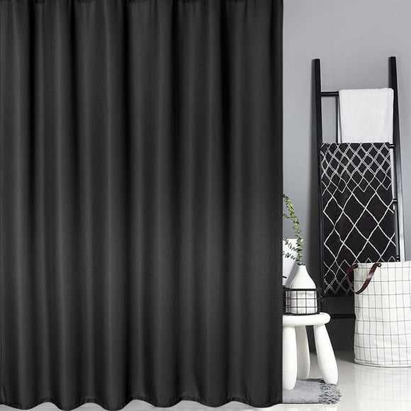 Garvee Extra Long Fabric Shower Curtain 84 Inch, Waffle Weave Polyester Shower Curtains for Bathroom Washable