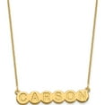thumbnail image 1 of Custom Personalized 14K 6 Letter Bubble Necklace 14k Yellow Gold: Jewelry by Sweet Pea - Made in USA, 1 of 5