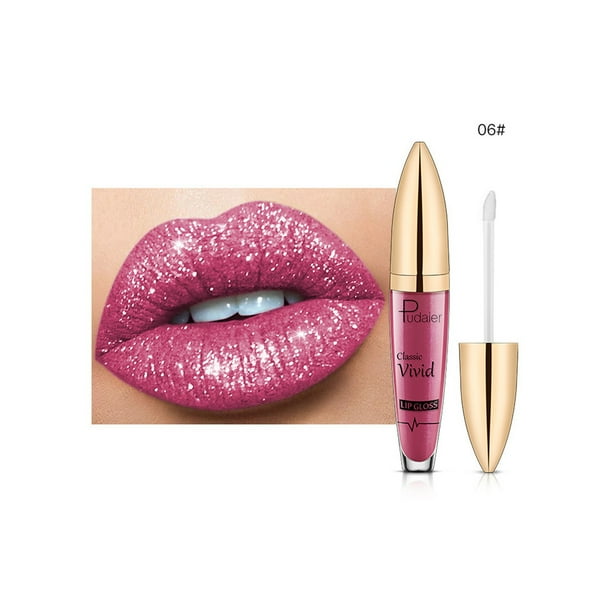 Diamond Shiny Long Lasting Lipstick Glitter Lipgloss Lipstick Shiny Matte Liquid Lipstick 5ML