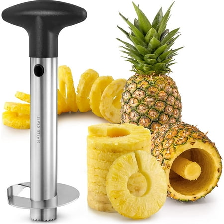 

Simple Craft Pineapple Corer and Slicer Tool Pineapple Cutter for Easy Core Removal Black