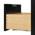 thumbnail image 5 of ARIEL Milan 72 Inch Double Rectangle Sink Bathroom Vanity with Carrara White Quartz Countertop 1.5 Inch in Black, 5 of 7