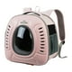 thumbnail image 4 of Mochila transportadora para gatos, mochila para mascotas, jaula, bolsa para perros y gatos, cápsula espacial para caminar, uso al aire libre, viajar, rosa, 4 of 9