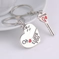 thumbnail image 2 of 2Pcs Fashion Love Heart Key Ring Keyfob Couples Romantic Keychain Lover Gift, 2 of 5