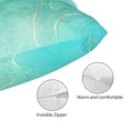thumbnail image 5 of Salouo Cyan Mint Marble Pattern Pillow Cases,1PC Pillow Covers with Envelope Closure Decorative Pillow Case for Bed Couch,Pillows Not Included-16"x24", 5 of 6