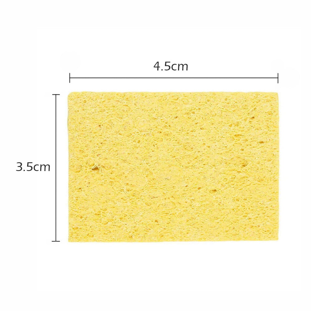 10Pcs 3.5*4.5cm High Temperature Sponge Clean Clear Tin Welding Soldering Iron E 