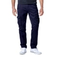 thumbnail image 1 of Pantalones Cargo Match para Hombre Casual en Púrpura Azulado, 1 of 5