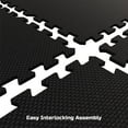 thumbnail image 5 of FitRx Pro Mat Exercise Mat, 12-Pack 24" x 24" Interlocking Foam Floor Tiles for Home Gym EVA Foam Mat, 48 sq. ft., 5 of 12