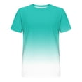 thumbnail image 4 of Men's Gradient Color T-Shirt Casual Short Sleeve Crewneck Summer Pullover Loose Quick Dry Athletic Tee Tops, 4 of 4