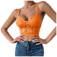 thumbnail image 1 of Womens Workout Tank Tops Sexy Lace High End Design Sense Short Style Sleeveless T Shirts for Women, 1 of 5