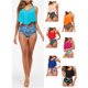 thumbnail image 2 of Traje de baño de dos piezas para mujer Conjunto de bikini con estampado de volantes Trajes de baño T Abanopi Traje de baño, 2 of 7